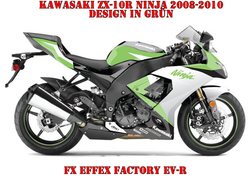 EV-R Grün für Kawasaki ZX-10R Ninja 2008-2010